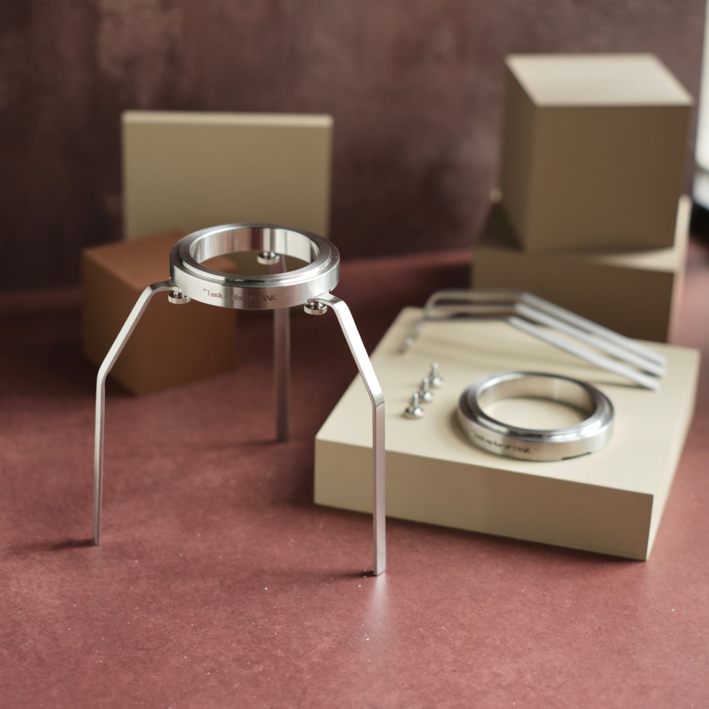 RUNNNN UPTANK Stainless Steel Stand for Portable Espresso Maker