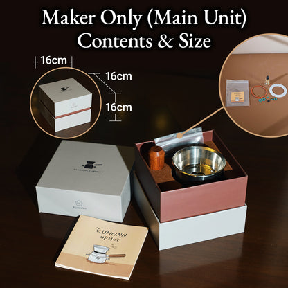 RUNNNN UPHOT Portable Espresso Machine – Maker Only, 9 Bar Pneumatic Manual Espresso Maker Without Electricity, Compact Stainless Steel for Travel & Outdoor